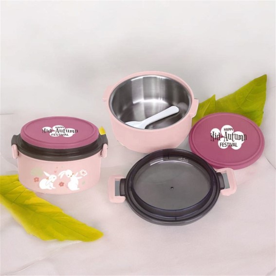 Stainless Steel Round Lunch Container